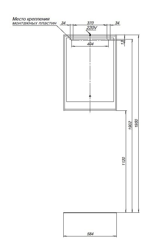 Зеркало Aquanet Милан 336403 60 дуб светлый в ванную от интернет-магазине сантехники Sanbest