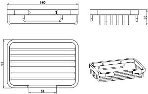 Мыльница Allen Brau Priority 6.31016-00 хром купить в интернет-магазине сантехники Sanbest