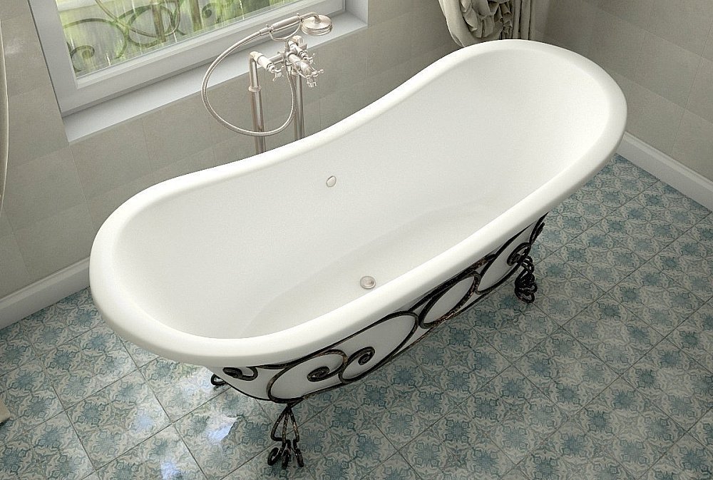 Ванна Эстет Бостон 180x74 цвет по RAL купить в интернет-магазине Sanbest