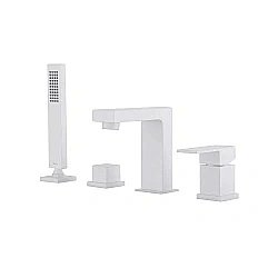 Смеситель для ванны ABBER Daheim AF8213W белый матовый купить в интернет-магазине сантехники Sanbest