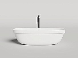 Ванна Salini Greca IN S-Stone 104821M 180x80 белая матовая купить в интернет-магазине Sanbest