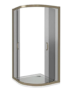 Душевой уголок Good Door Jazz 120х80 R-120-G-BR ДЖ00004 стекло матовое/профиль бронза купить в интернет-магазине Sanbest