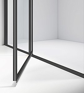 Душевой уголок Vincea Slim VSR-4SLP9012CLB 120х90 стекло прозрачное/профиль черный купить в интернет-магазине Sanbest