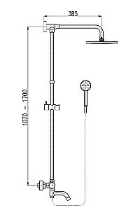 Душевая система Rav-Slezak TERMOSTAT TRM88.5/5 хром купить в интернет-магазине сантехники Sanbest