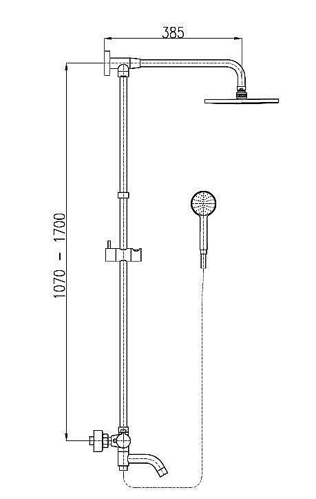 Душевая система Rav-Slezak TERMOSTAT TRM88.5/5 хром купить в интернет-магазине сантехники Sanbest
