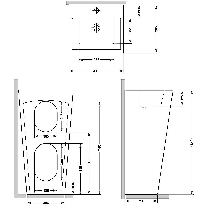 Раковина Laguraty 883B белая купить в интернет-магазине Sanbest