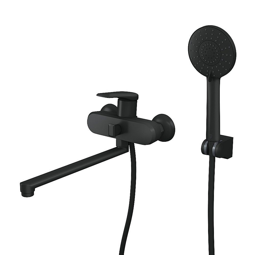 Смеситель для ванны Rush Nevis NE1735-51Black черный матовый купить в интернет-магазине сантехники Sanbest