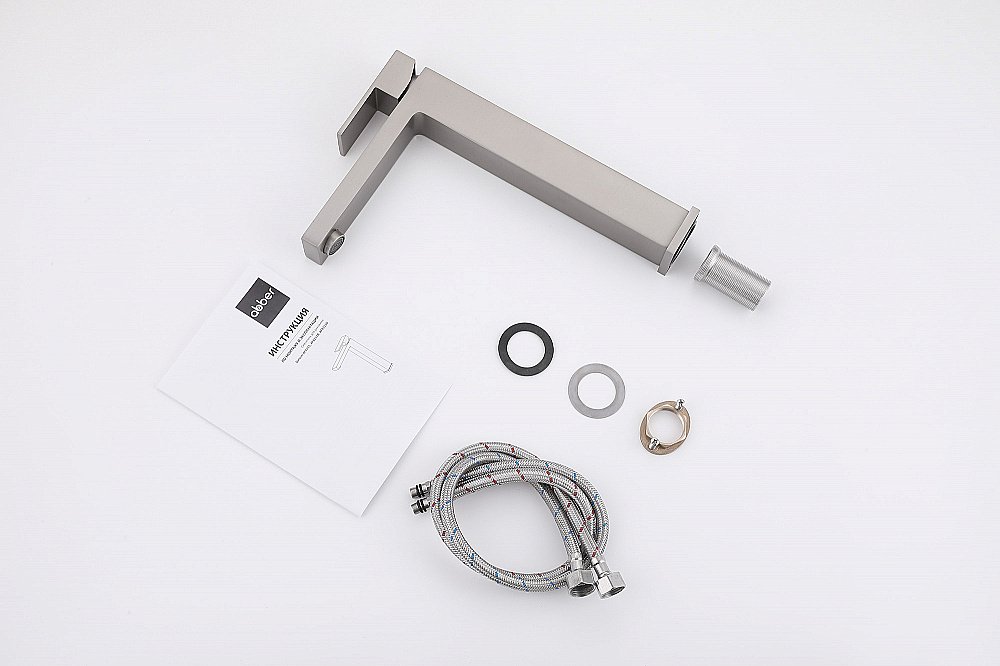 Смеситель для раковины ABBER Daheim AF8211SP сатин купить в интернет-магазине сантехники Sanbest