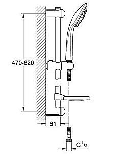 Душевая гарнитура GROHE Euphoria 27243 001 купить в интернет-магазине сантехники Sanbest