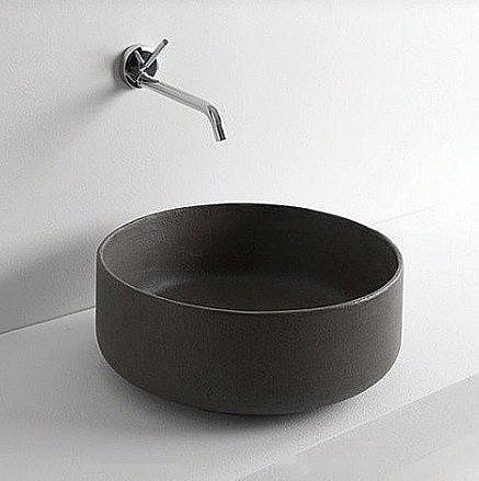 Раковина накладная Artceram Cognac 42 COL001 20 00 Nero Roma купить в интернет-магазине Sanbest