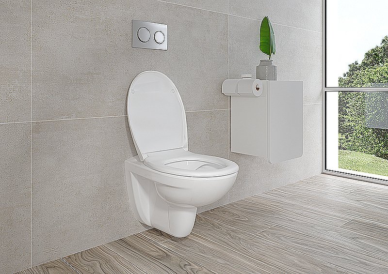 Унитаз  VitrA Normus 9773B003-7200 с инсталляцией, с крышкой микролифт, кнопка хром купить в интернет-магазине Sanbest