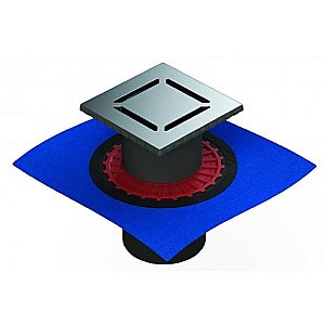 Душевой трап прямой Berges Zentrum Norma 10х10 091462 хром глянец купить в интернет-магазине Sanbest