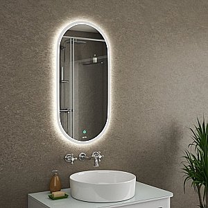 Зеркало с LED подсветкой Owl 1975 Langas 40 в ванную от интернет-магазине сантехники Sanbest