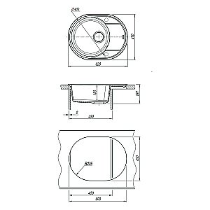 Кухонная мойка Lemark Lacha 620 9910050 бежевая купить в интернет-магазине сантехники Sanbest