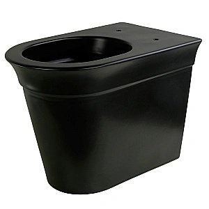 Унитаз приставной Migliore MONACO 32066, черный матовый, безободковый купить в интернет-магазине Sanbest