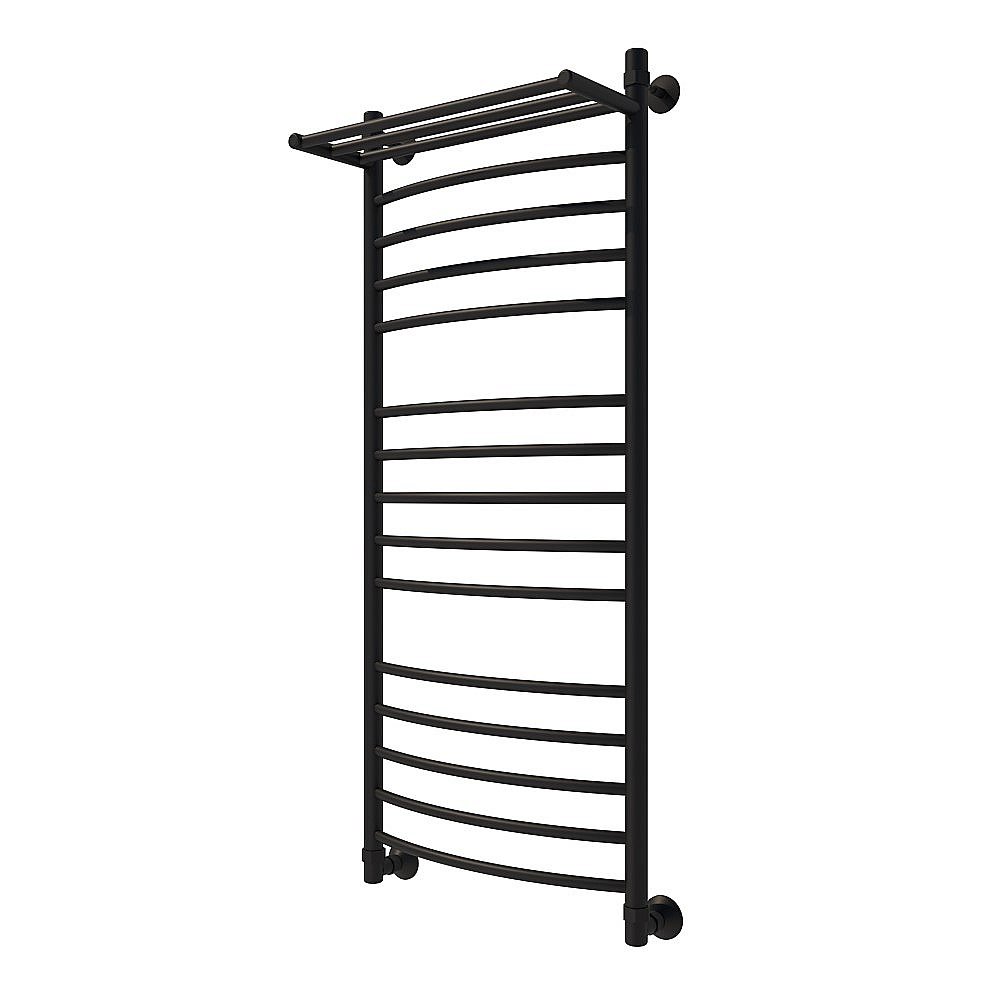 Полотенцесушитель водяной Veconi Nemi-B N12050B-B черный купить в интернет-магазине сантехники Sanbest