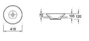 Раковина Jacob Delafon MANOSQUE 41 E1144-00 белая купить в интернет-магазине Sanbest
