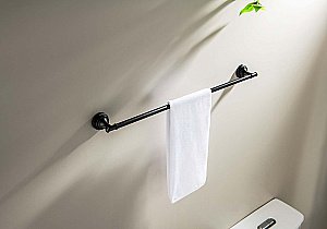 Полотенцедержатель Aquatek Классик AQ4514MB 60 черный матовый купить в интернет-магазине сантехники Sanbest