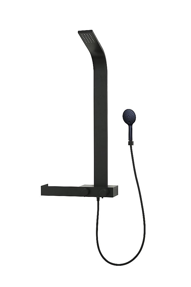 Душевая панель Taliente TA-G-TS1301B черная купить в интернет-магазине сантехники Sanbest