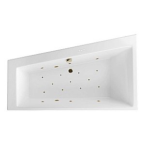 Ванна акриловая EXCELLENT Sfera Slim RELAX WAEX.SFL17S.RELAX.BR 170x100 белая с гидромассажем купить в интернет-магазине Sanbest