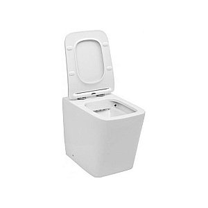 Унитаз приставной Aquanet Rimless Tavr-F BL-103N-FST с крышкой микролифт, безободковый купить в интернет-магазине Sanbest