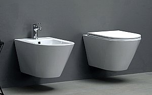 Унитаз подвесной Azzurra Forma FMVKSPE00000BI белый, безободковый купить в интернет-магазине Sanbest