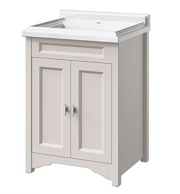 Тумба с раковиной Caprigo Preston 60 серая для ванной в интернет-магазине Sanbest