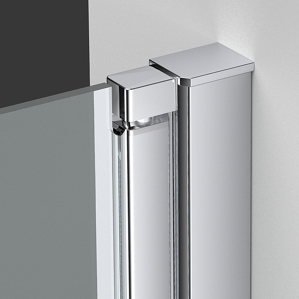 Душевая дверь Vincea Alpha VDP-3AL100MT 100 профиль хром/стекло текстурное купить в интернет-магазине Sanbest