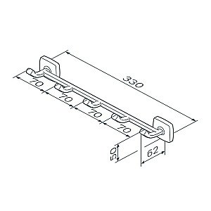 Крючок-планка AM.PM GEM A9035922 купить в интернет-магазине сантехники Sanbest