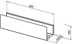 Полка Aquanet Магнум 302230 40 белая матовая купить в интернет-магазине сантехники Sanbest