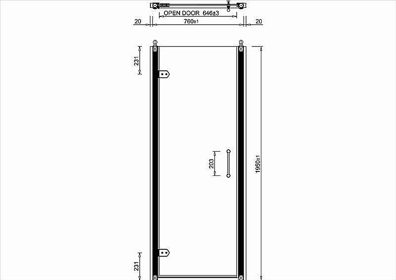 Душевая дверь Burlington C20 купить в интернет-магазине Sanbest