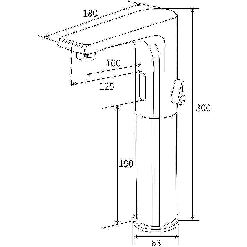 Смеситель для раковины beWash Photocell BWAM0BH8038 хром купить в интернет-магазине сантехники Sanbest