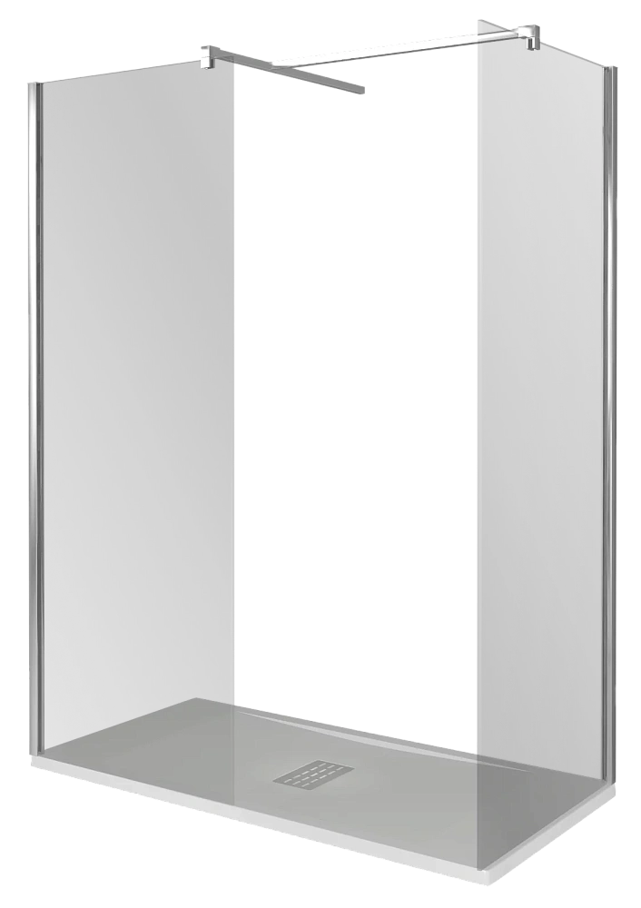 Душевое ограждение Good Door WALK IN SP+SP 170х130 стекло прозрачное/профиль хром купить в интернет-магазине Sanbest