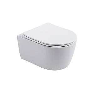 Унитаз подвесной Aquatek Европа AQ1106-00 белый, с крышкой микролифт, безободковый купить в интернет-магазине Sanbest