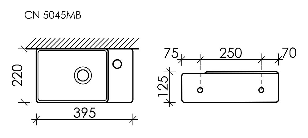 Раковина Ceramica Nova Element 39 CN5045MB черная матовая купить в интернет-магазине Sanbest