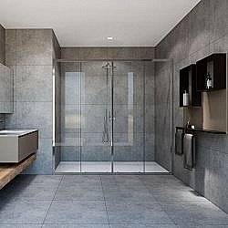 Душевая дверь Vincea GARDA VDS-1G2 190 хром/прозрачное купить в интернет-магазине Sanbest