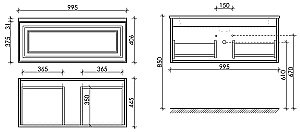 Тумба с раковиной Sancos Very VR100CE 100 Beige Soft для ванной в интернет-магазине Sanbest