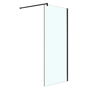 Душевое ограждение Azario CHICAGO Walk-in 90 AZ-NAR6310 стекло прозрачное/профиль черный купить в интернет-магазине Sanbest