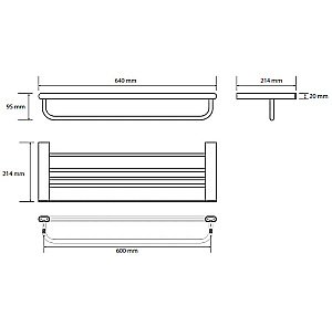 Полка Bemeta Organic 157105151 хром купить в интернет-магазине сантехники Sanbest