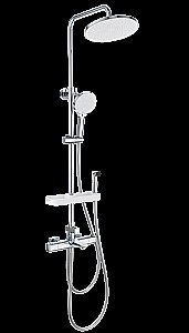 Душевая система с термостатом WONZON & WOGHAND SOLID, Хром (WW-C3011-A1-CR) купить в интернет-магазине сантехники Sanbest