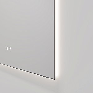 Зеркало LED Vincea VLM-4F120GM-2 120х80 вороненая сталь в ванную от интернет-магазине сантехники Sanbest