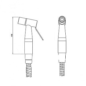 Гигиенический душ Paini Castello Round CO607PJL золото светлое брашированное купить в интернет-магазине сантехники Sanbest