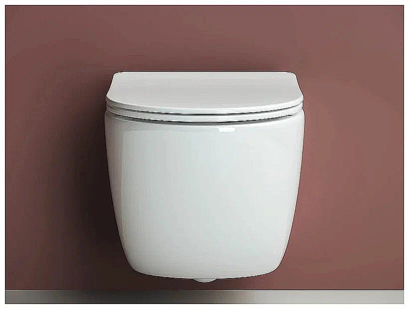 Унитаз подвесной Ceramica Nova Forma CN3009_1001B_1000 безободковый, с крышкой микролифт, с инсталляцией и черной матовой кнопкой купить в интернет-магазине Sanbest