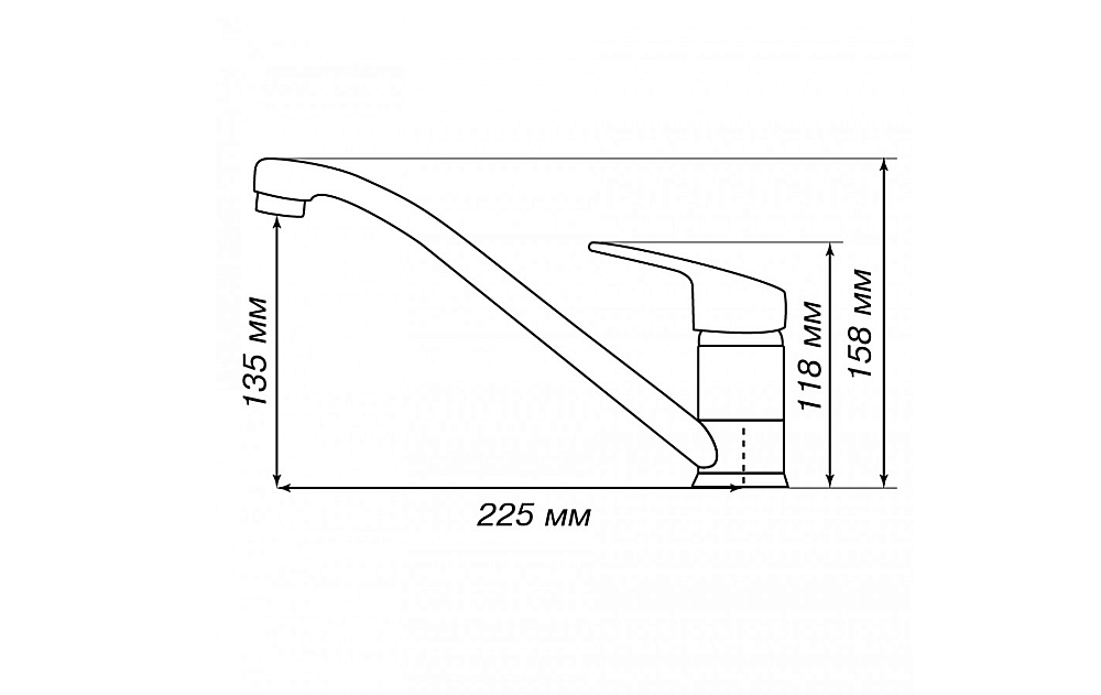 Смеситель для кухни Акватон Аркос 1AX001FCXX210 графит купить в интернет-магазине сантехники Sanbest