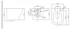 Унитаз подвесной BelBagno Due BB3103CHR безободковый купить в интернет-магазине Sanbest