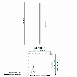 Душевой уголок WasserKRAFT Weser 78F18 100х100 стекло прозрачное/профиль серебро купить в интернет-магазине Sanbest