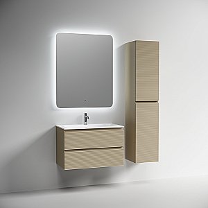 Тумба с раковиной Sancos FOLK FL80CP/CN7012 80 капучино для ванной в интернет-магазине Sanbest