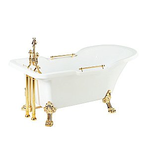 Ванна Migliore Impero на лапах LEONE LUX 25261 180х87 белая,золото купить в интернет-магазине Sanbest