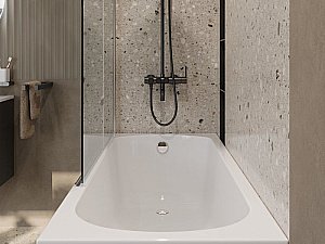 Ванна акриловая Cezares 155x70 ECO-155-70-41-W37 белая купить в интернет-магазине Sanbest