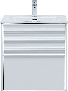 Тумба с раковиной Aquanet Вита 330473 60 белый матовый для ванной в интернет-магазине Sanbest
